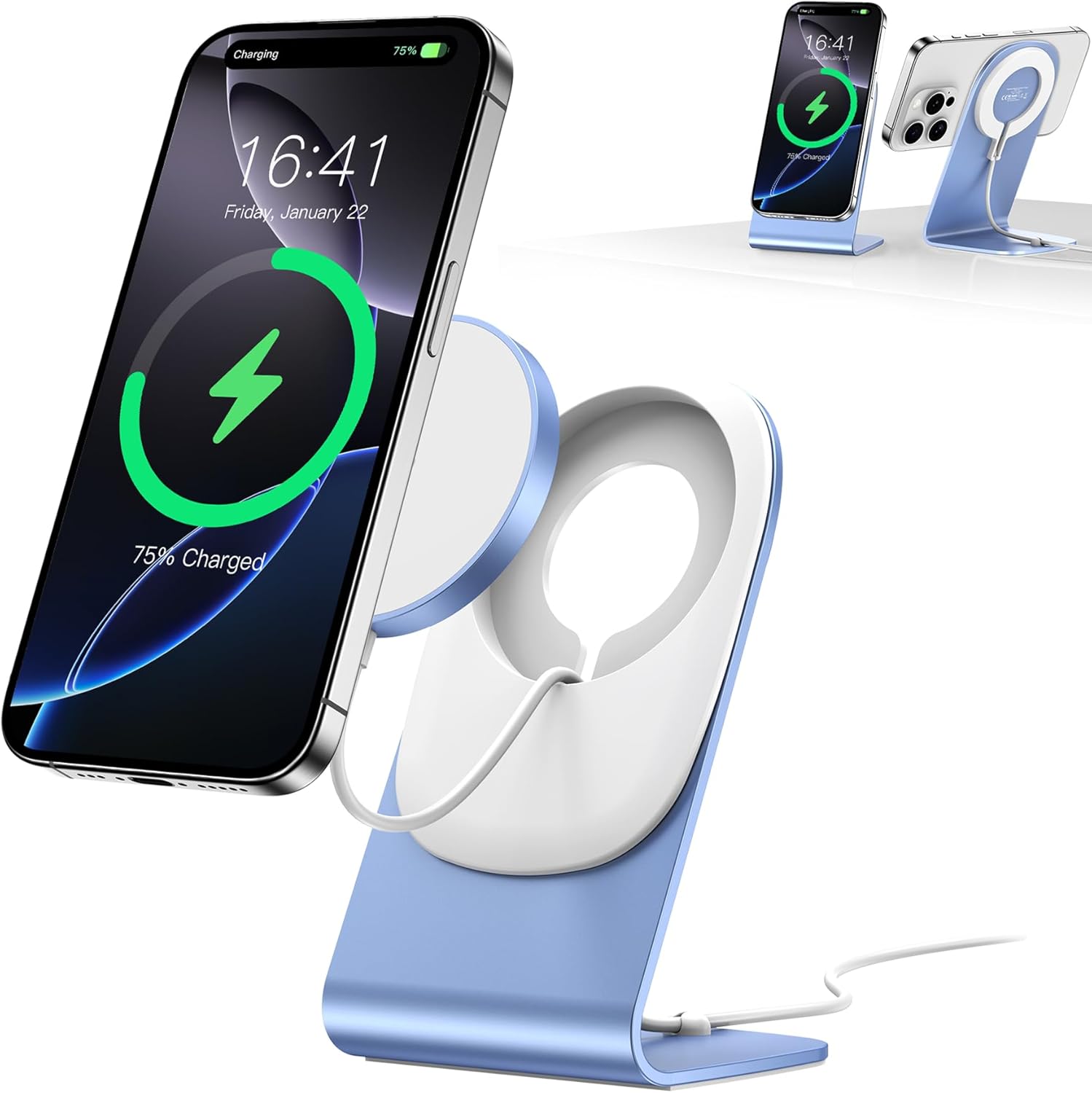 リクエスト商品 Mag Safe Charging Station with Stand 15W Wireless Charger – Top-Tech